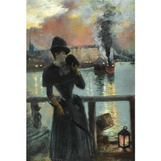 Norbert Goeneutte - French Crépuscule Parisien