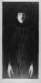 Norbert Goeneutte - Stehende junge Frau.