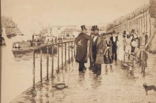 Norbert Goeneutte - Wedding On The Seine