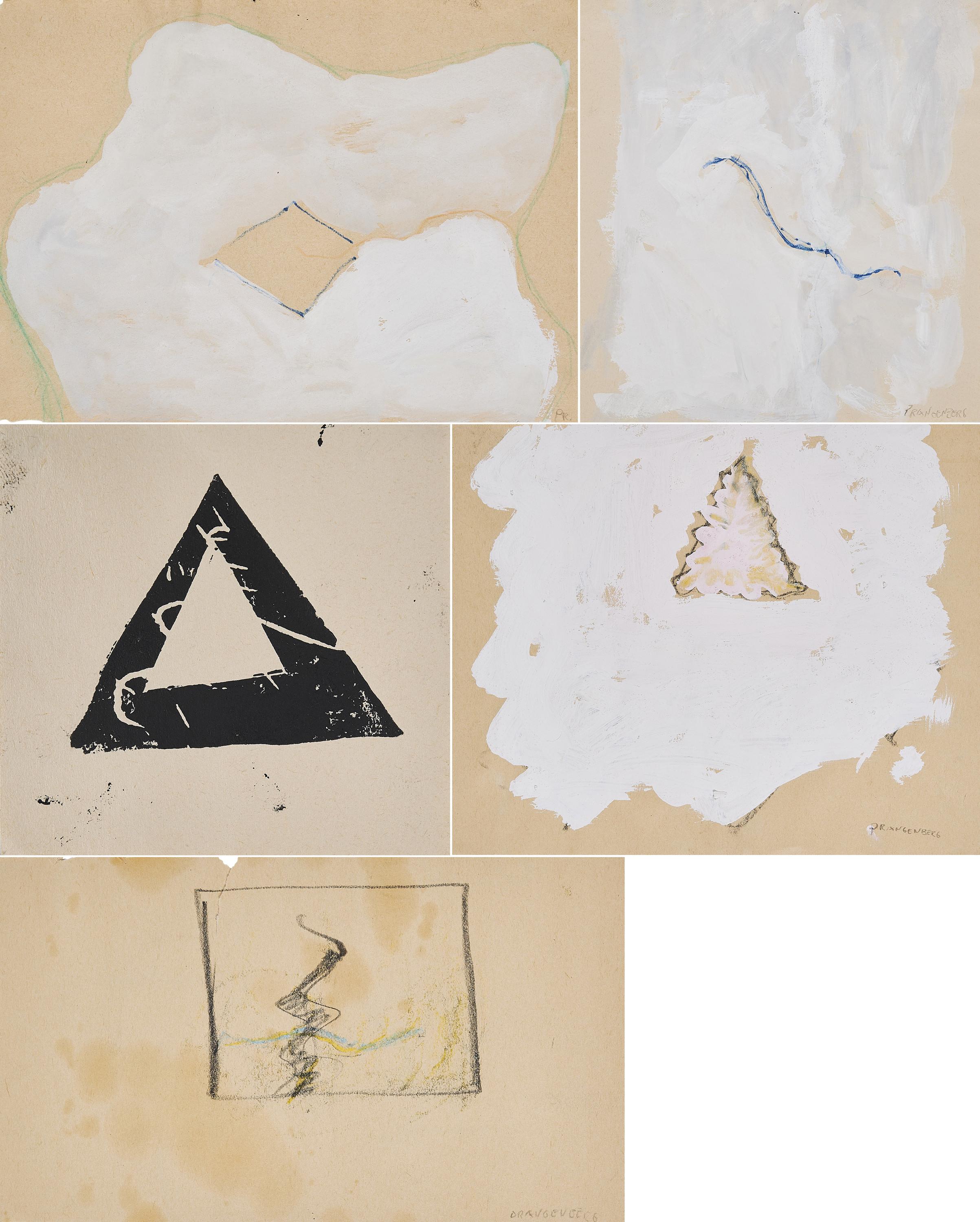 Norbert Prangenberg - Konvolut von 5 Papierarbeiten.