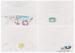 Norbert Prangenberg - Konvolut von vier Papierarbeiten.