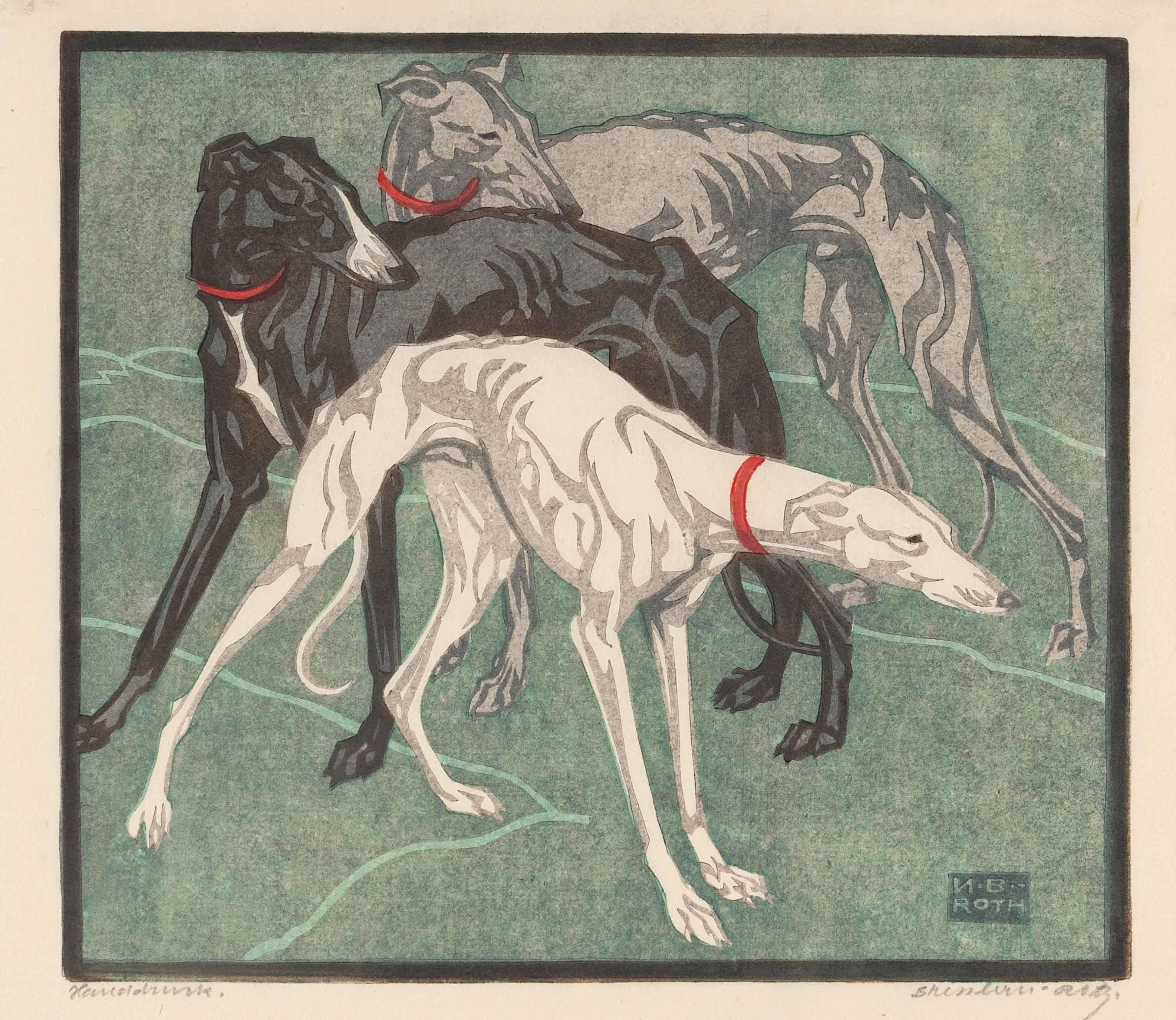 Norbertine Bresslern-Roth - Windhunde