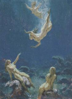 Norman Alfred Williams Lindsay - Sea Nymphs