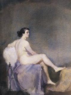 Norman Alfred Williams Lindsay - Seated Nude