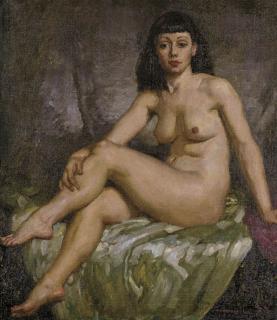 Norman Alfred Williams Lindsay - The Green Drape