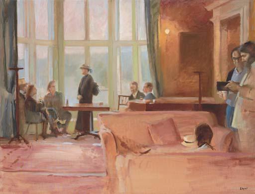 Norman Edgar - The annual Glasgow Art Club, Picnic at Blairquhan