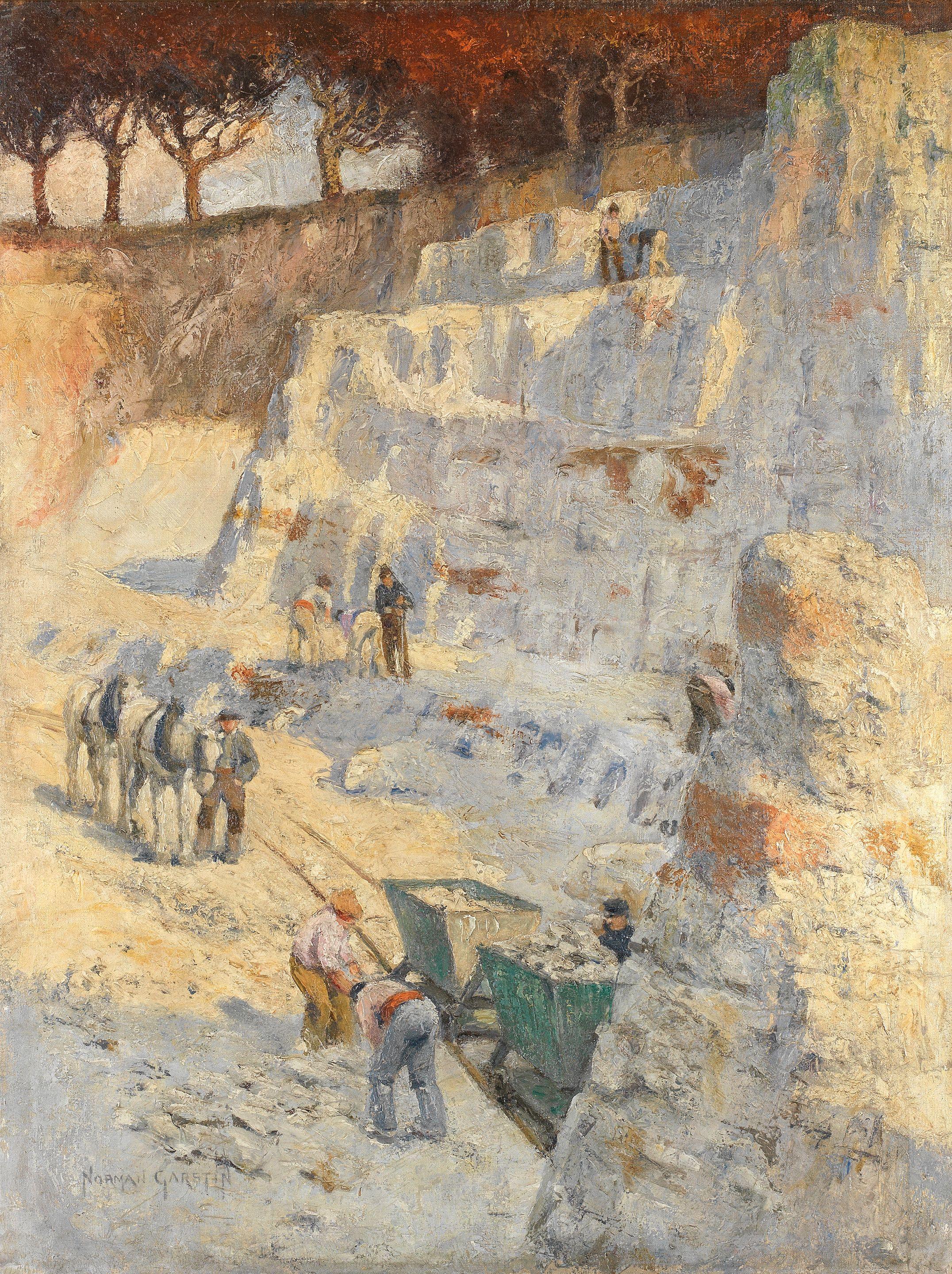 Norman Garstin - \'The chalk quarry\'