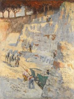 Norman Garstin - \'The chalk quarry\'