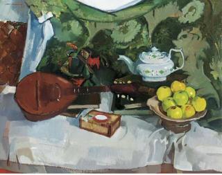 Norman Kirkham - Still life with mandolin