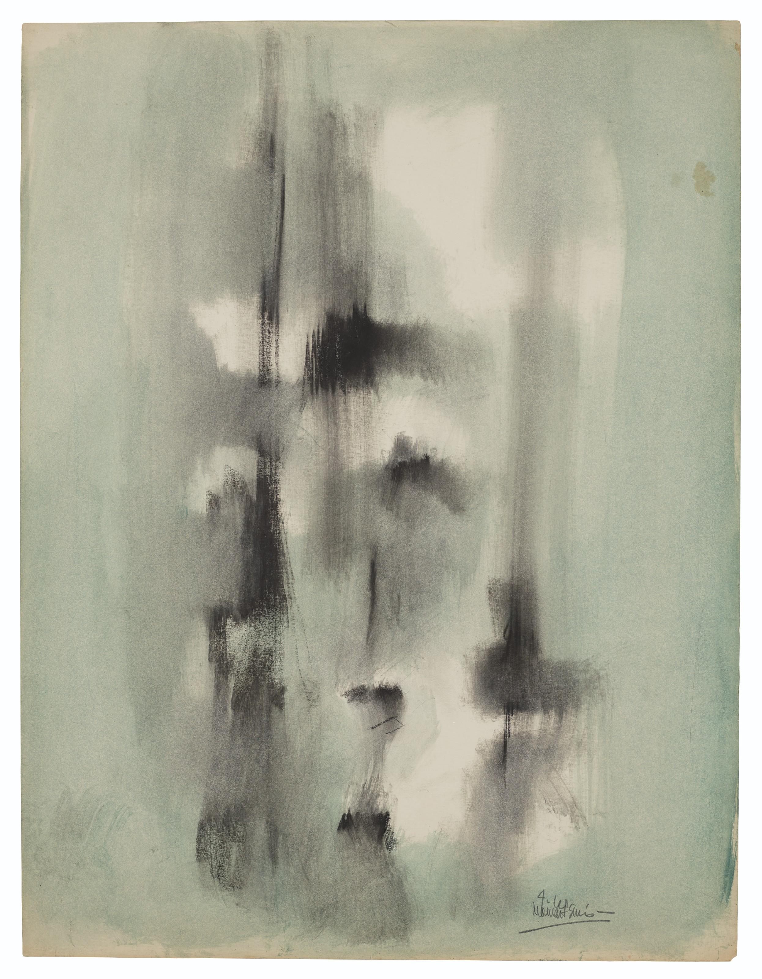 Norman Lewis - Untitled (Vertical Organic Abstraction)