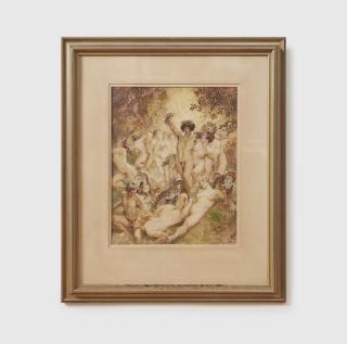 Norman Lindsay - Bacchanalian Scene, 1941