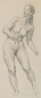 Norman Lindsay - Female nude study