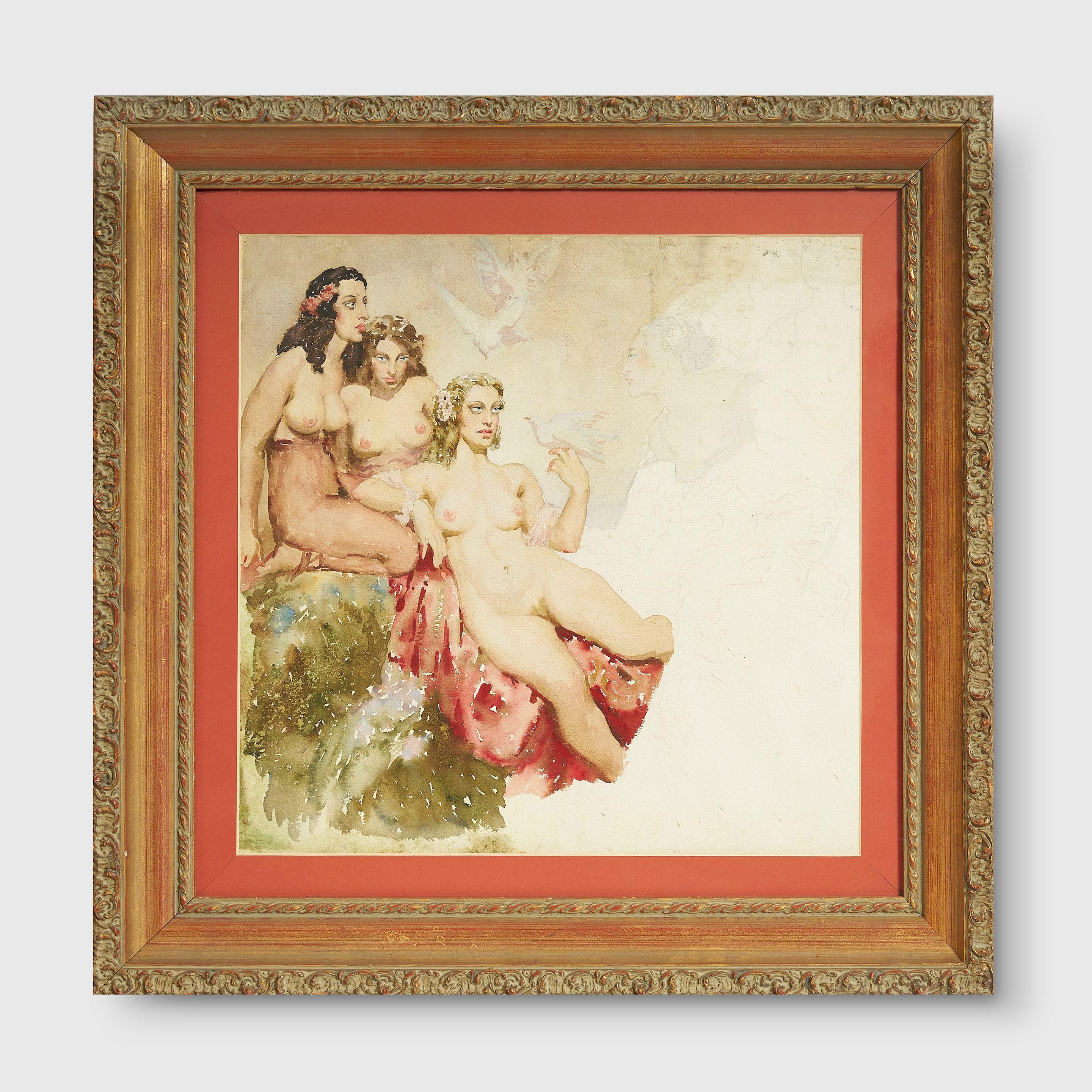 Norman Lindsay - Study for Homage to Venus