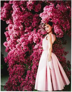 Norman Parkinson - Audrey Hepburn With Flowers Ii, 1955