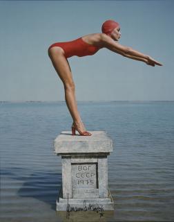 Norman Parkinson - Jerry Hall, Russia, Two Studies, 1975