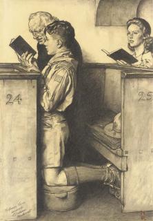 Norman Percevel Rockwell - A Scout Is Reverent