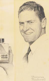Norman Rockwell - A Luxury That Actually Does You Good: The Aqua Velva Man
