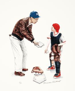 Norman Rockwell - Baseball, From School Days Suite