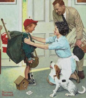 Norman Rockwell - Home From Camp
