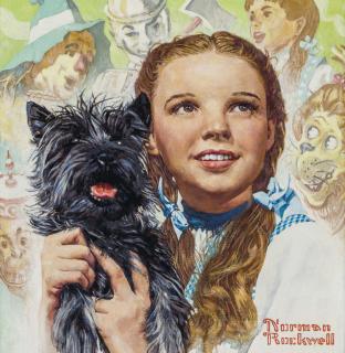 Norman Rockwell - Judy Garland as Dorothy in the Wizard of Oz