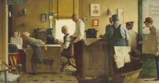 Norman Rockwell - Norman Rockwell Visits A Country Editor