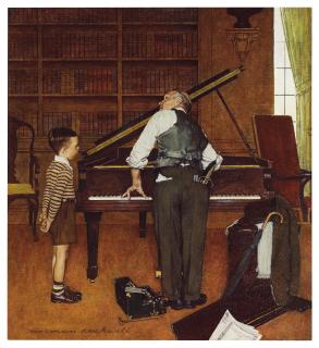 Norman Rockwell - Piano Tuner