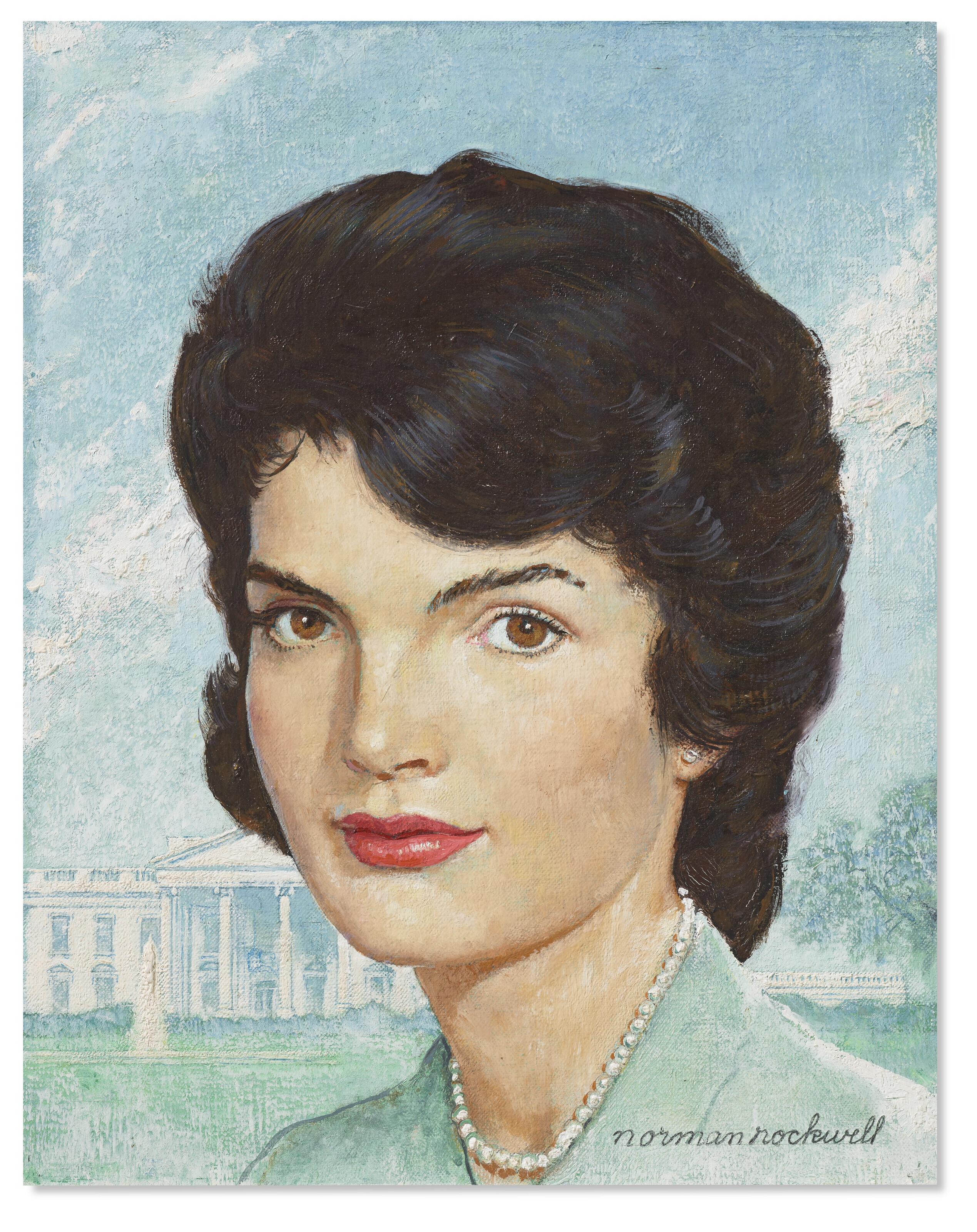 Norman Rockwell - Portrait of Jackie Kennedy