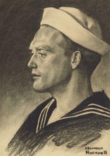 Norman Rockwell - Profile of a World War I Sailor