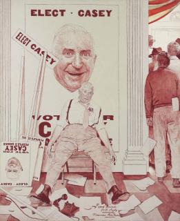 Norman Rockwell - Study for \'Elect Casey\'