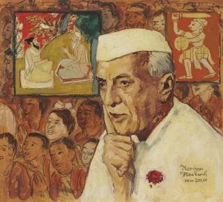 Norman Rockwell - Study For \'Portrait Of Nehru\'