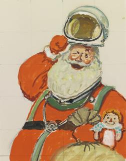 Norman Rockwell - Study For Space Age Santa