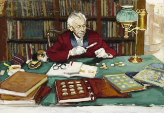 Norman Rockwell - Study For \'The Collector\'