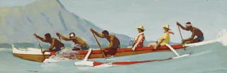 Norman Rockwell - Study For \'The Thing To Do With Life Is Live It!\' (Outrigger Canoe)