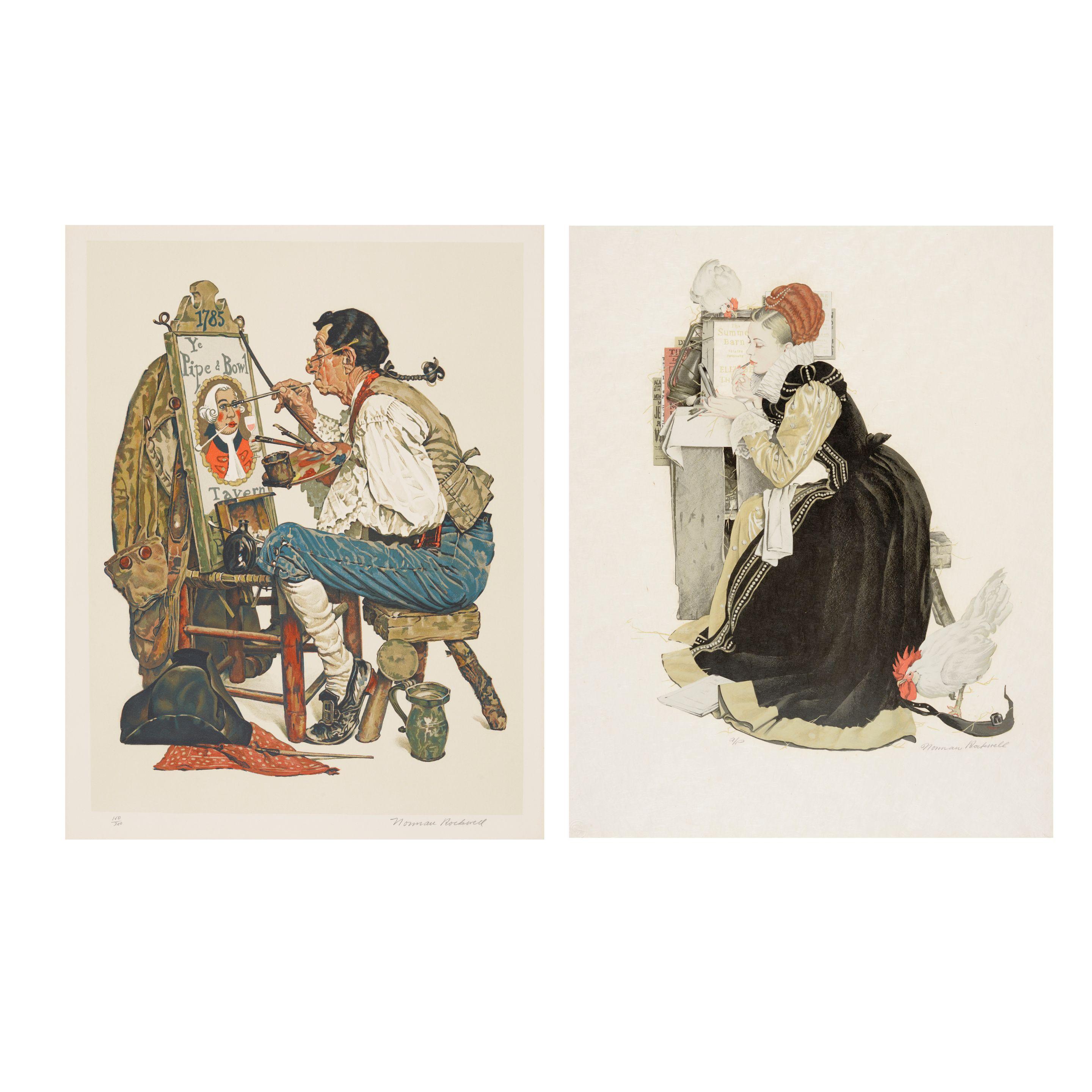 Norman Rockwell - Summer Stock; Ye Pipe & Bowl 2