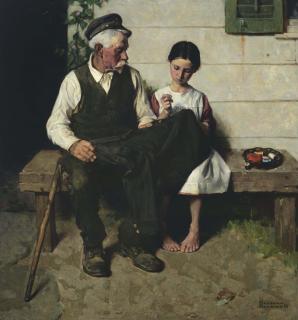 Norman Rockwell - The Lighthouse Keeper\'s Daughter