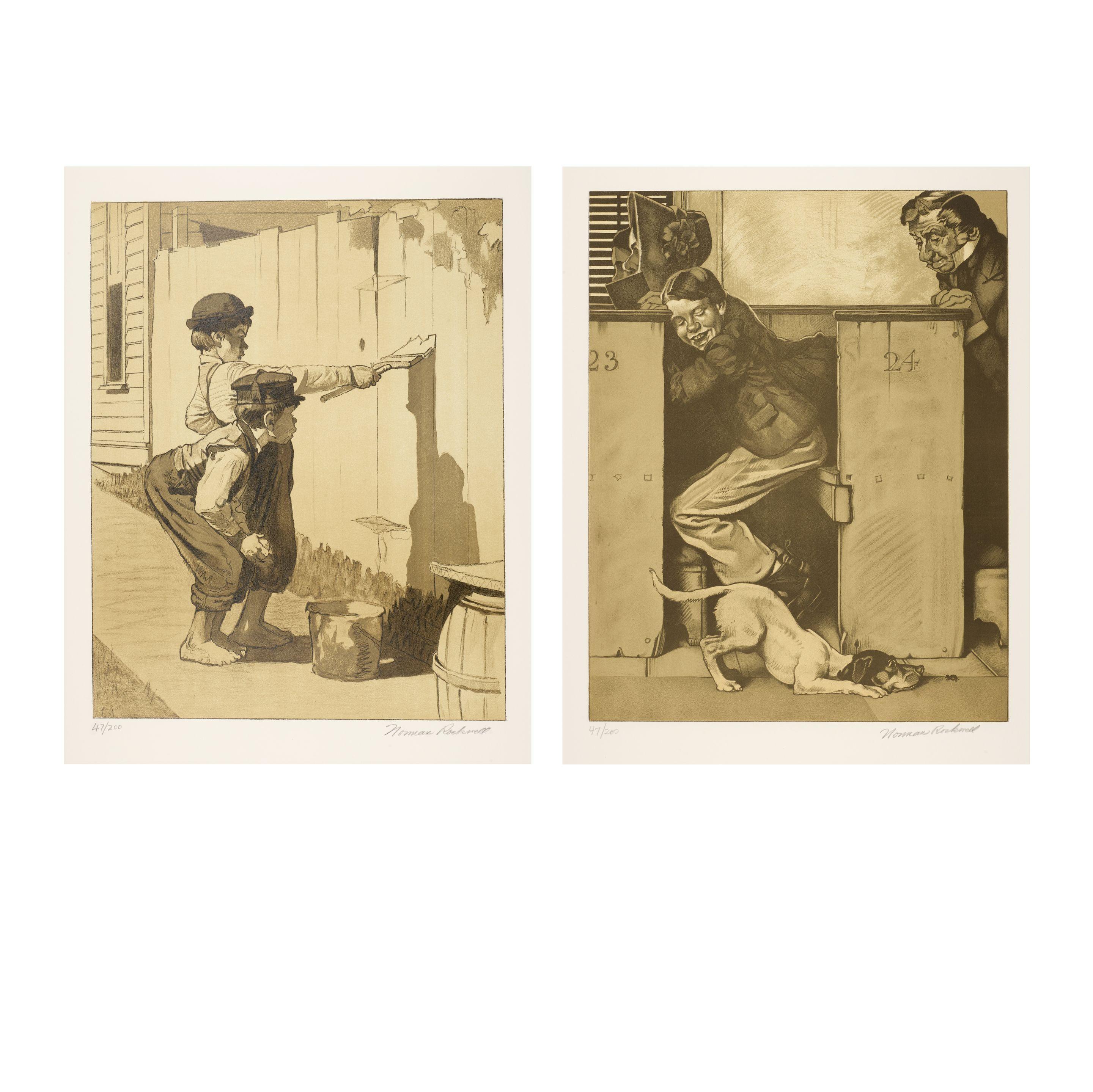 Norman Rockwell - Tom Sawyer Suite (8 works)