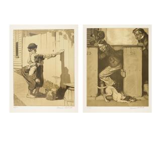 Norman Rockwell - Tom Sawyer Suite (8 works)