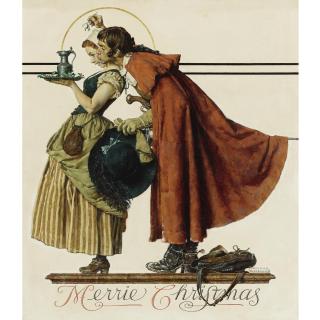 Norman Rockwell - Under The Mistletoe