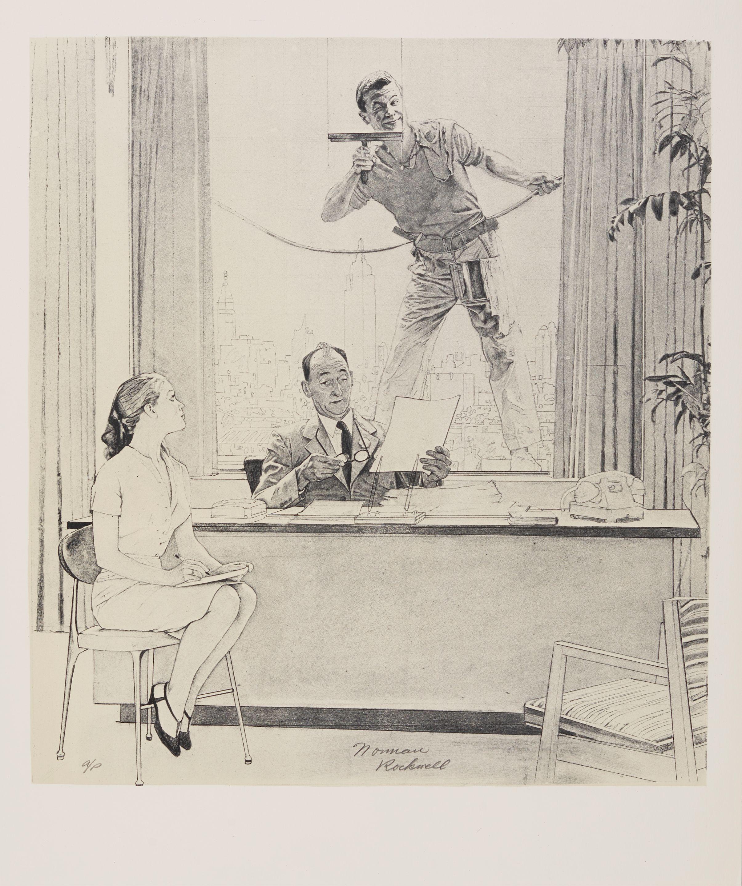 Norman Rockwell - Window Washer; Dressing up; Le Pont Neuf 3