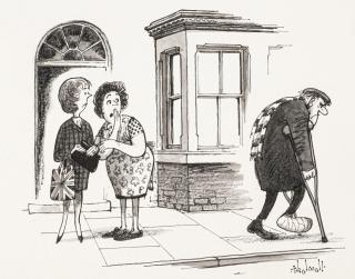 Norman Thelwell - He Fought At Molineaux, White Hart Lane and Roker Park. Then Got Wounded On Spion Cop