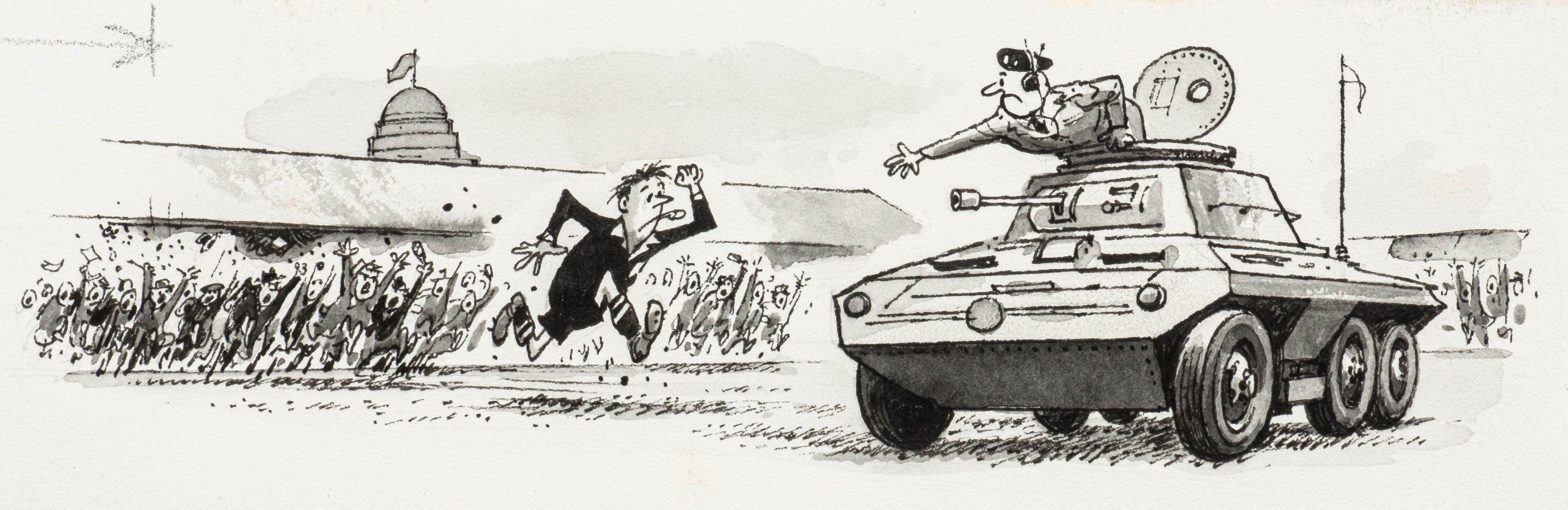 Norman Thelwell - Running For Safety