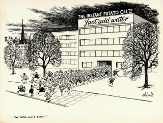 Norman Thelwell - \'The water main\'s burst.\'