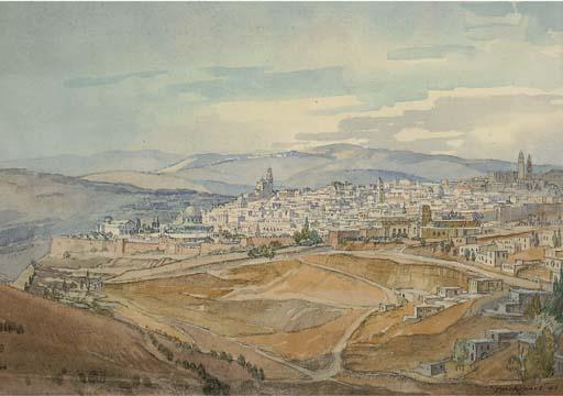 Norman Thomas Janes, R.W.S., R.S.M.A. - Jerusalem
