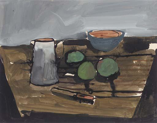 Norman Towne - Still life with fruit and jug