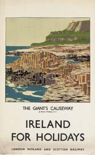 Norman Wilkinson, R.O.I - The Giant\'s Causeway, Ireland for Holidays, LMS