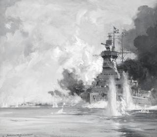Norman Wilkinson - Swan Song of a Raider: The sinking of the SMS Bismarck