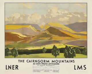 Norman Wilkinson - The Cairngorm Mountains, As Seen From Aviemore