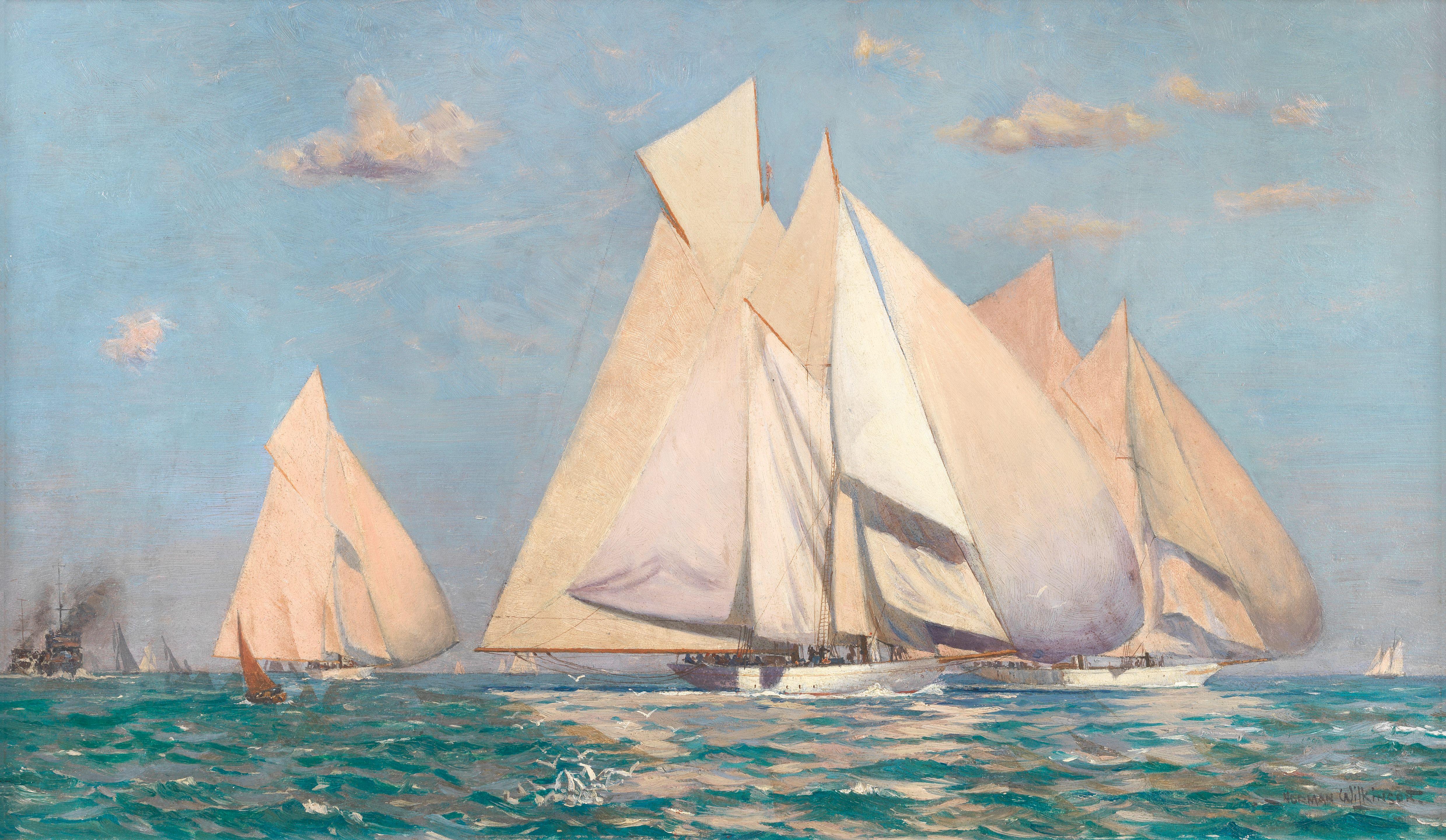 Norman Wilkinson - Yacht racing, Cowes