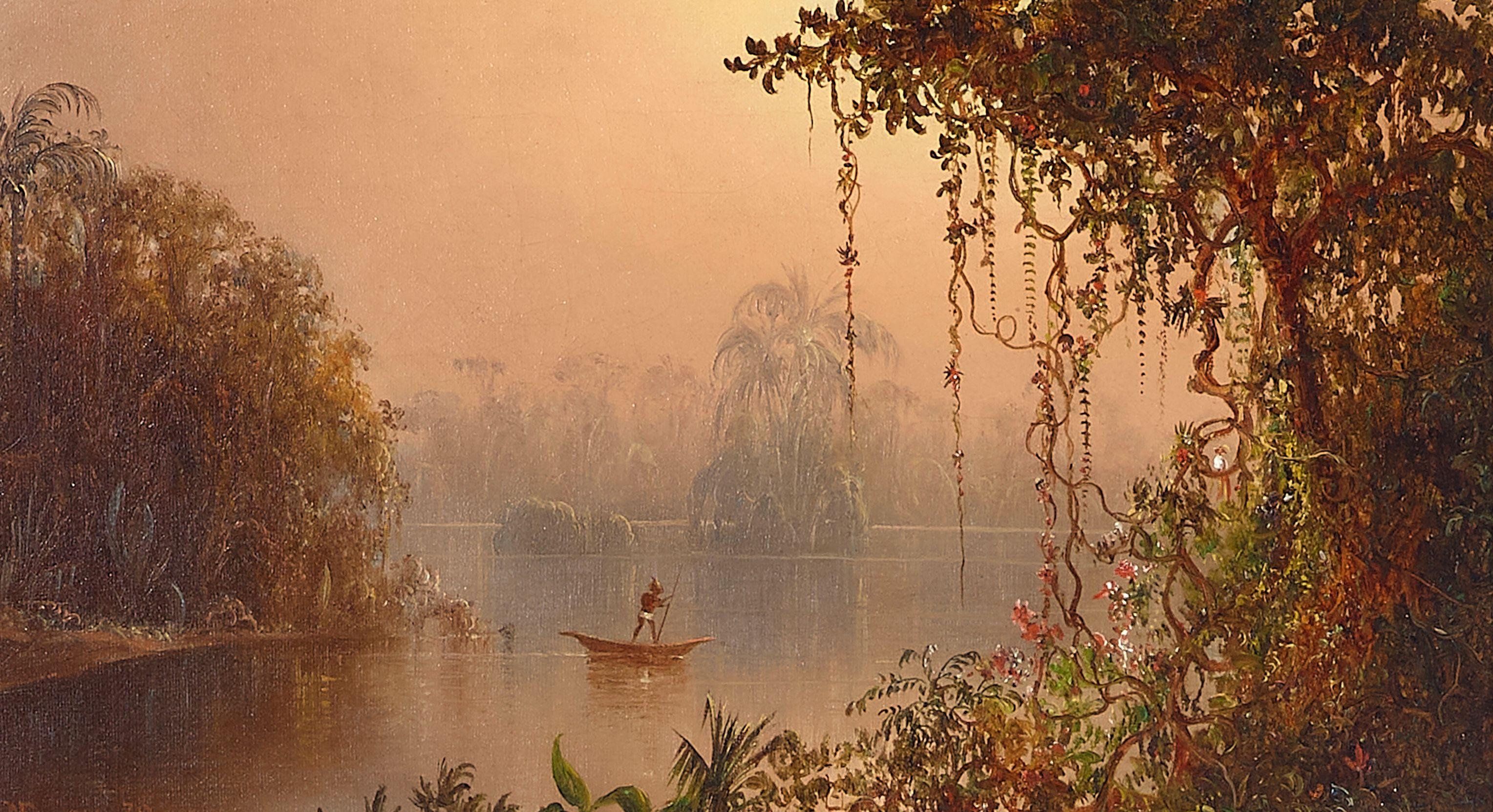 Norton Bush - Tropical river with hanging vines