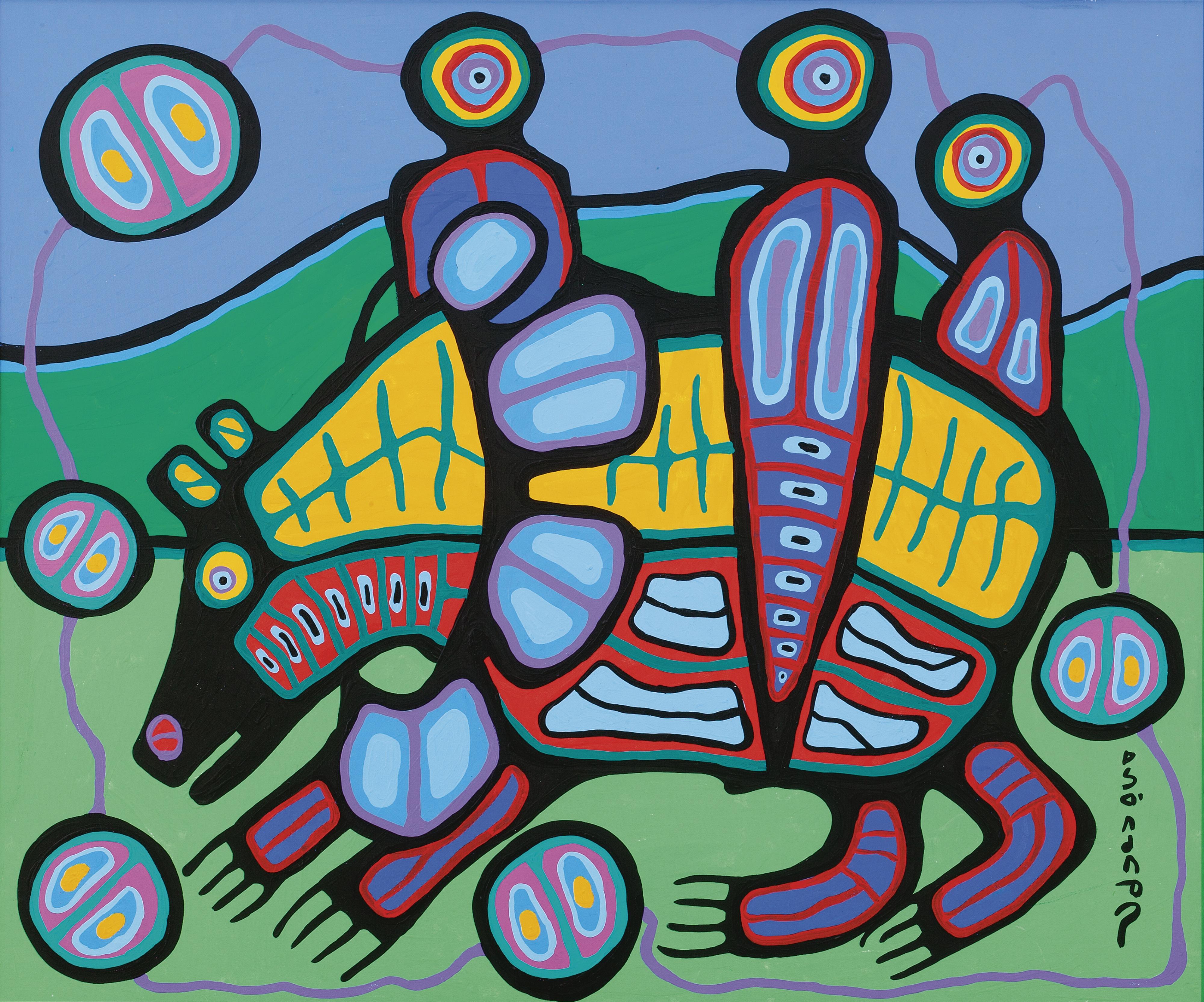 Norval Morrisseau - Ancestral Bear
